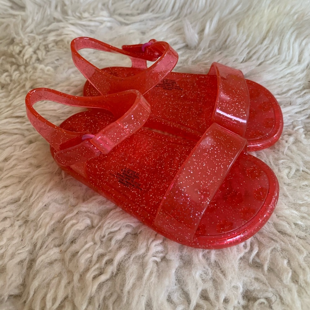 Baby gap red sparkle sandals